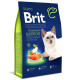 Brit Premium Cat by Nature Sterilized Salmon сухий корм для стерилізованих котів 8 кг - лосось Brit Premium – купити зі знижкою %