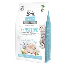 Brit Care Sensitive сухой корм для кошек 2 кг - насекомые и сельдь