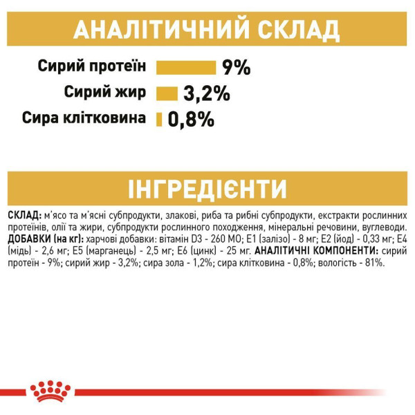 Вологий корм для котів породи британська короткошерста Royal Canin British Shorthair Adult Gravy pouch 85 г (1 упак 12 шт) Royal Canin – купити зі знижкою %