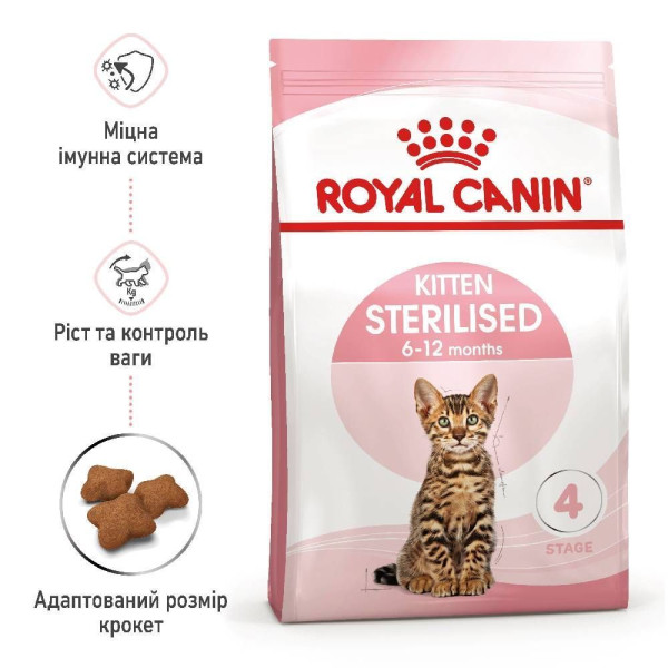 Сухий корм для кошенят Royal Canin Kitten Sterilised 2 кг Royal Canin – купити зі знижкою %
