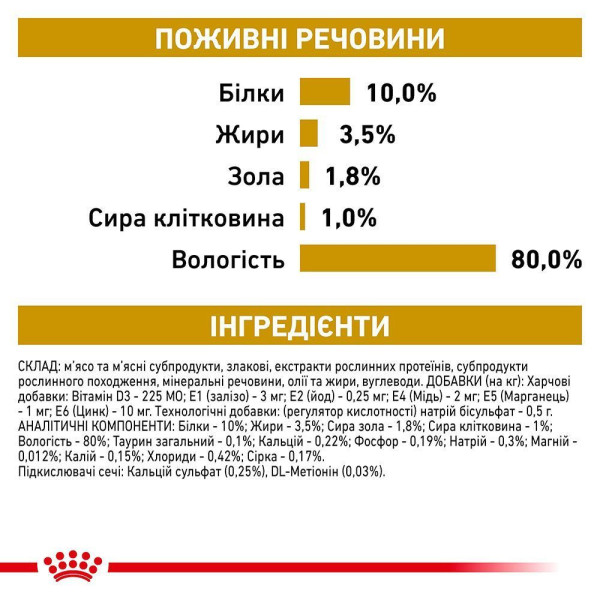 Royal Canin Urinary S/O вологий корм для котів 85 г (1 упак 12 шт) Royal Canin – купити зі знижкою %