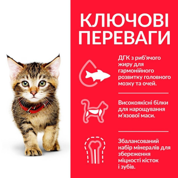 Сухой корм для котят Hill's Science Plan Kitten 1,5 кг - тунец Hills – купить со скидкой