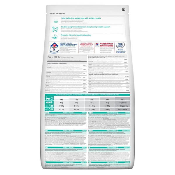 Сухой корм для кошек Hill's Science Plan Perfect Weight Adult 1,5 кг - курица Hills – купить со скидкой