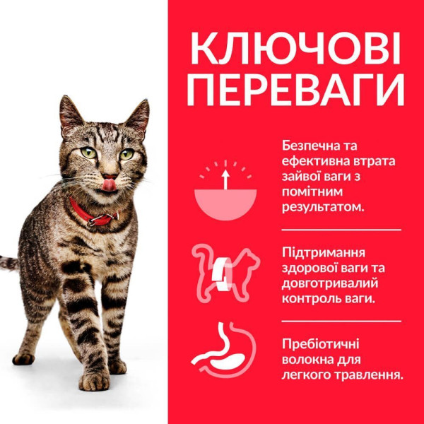 Сухой корм для кошек Hill's Science Plan Perfect Weight Adult 1,5 кг - курица Hills – купить со скидкой