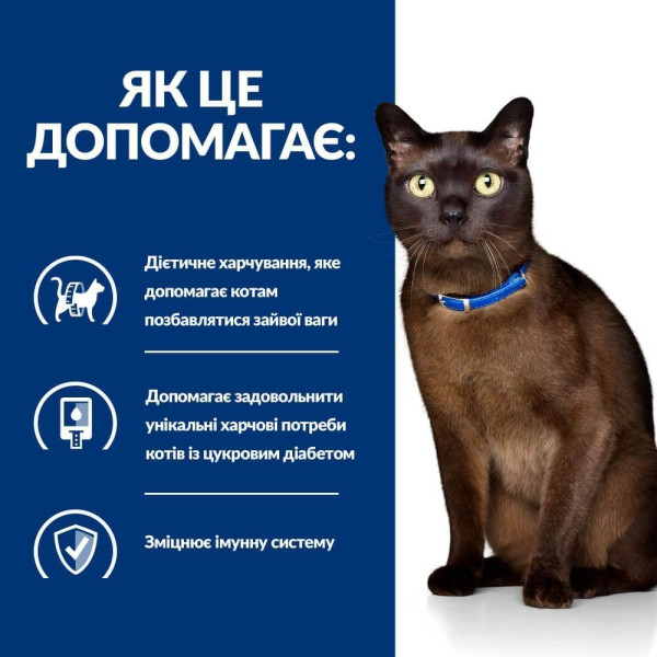 Сухой корм для кошек Hill's Prescription Diet m/d 3 кг - курица Hills – купить со скидкой