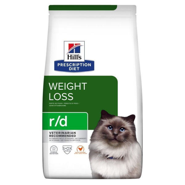 Сухой корм для кошек Hill’s Prescription Diet Weight Loss r/d 3 кг - курица Hills – купить со скидкой