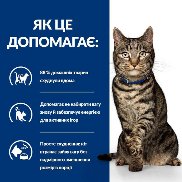 Сухой корм для кошек Hill's Prescription Diet Metabolic 3 кг - курица Hills – купить со скидкой