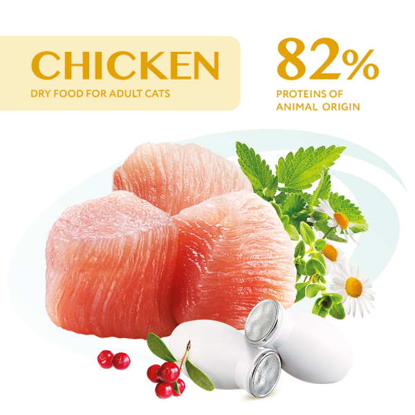 Сухий корм Optimeal Adult Cat Chicken для дорослих котів 4 кг - курка Optimeal – купити зі знижкою %