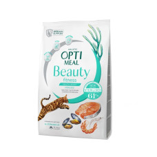 Сухий корм для котів Optimeal Beauty Fitness Healthy Weight Adult Sterilised 1,5 кг – морепродукти