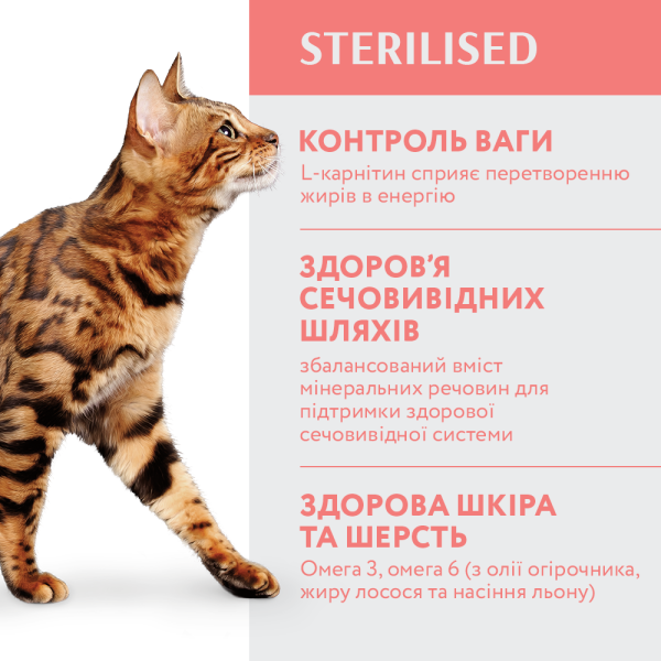 Сухий корм для стерилізованих кішок Optimeal 4 кг - яловичина та сорго Optimeal – купити зі знижкою %