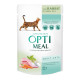 Вологий корм для котів Optimeal pouch (12 шт упаковка) - кроликом у морквяному желе Optimeal – купити зі знижкою %