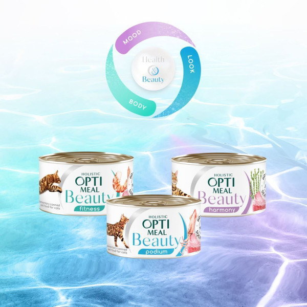 Вологий корм для котів Optimeal Beauty Harmony 70 г (тунець) Optimeal Beauty – купити зі знижкою %