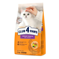 Сухой корм для кошек при заболеваниях мочевыводящих путей Club 4 Paws Premium Urinary 2 кг - курица
