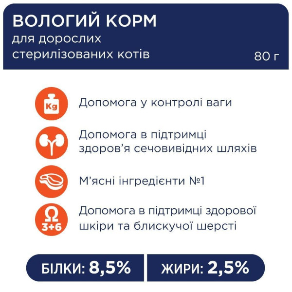 Вологий корм для стерилізованих котів Club 4 Paws Premium (24 шт упаковка) (курка) Club 4 Paws – купити зі знижкою %