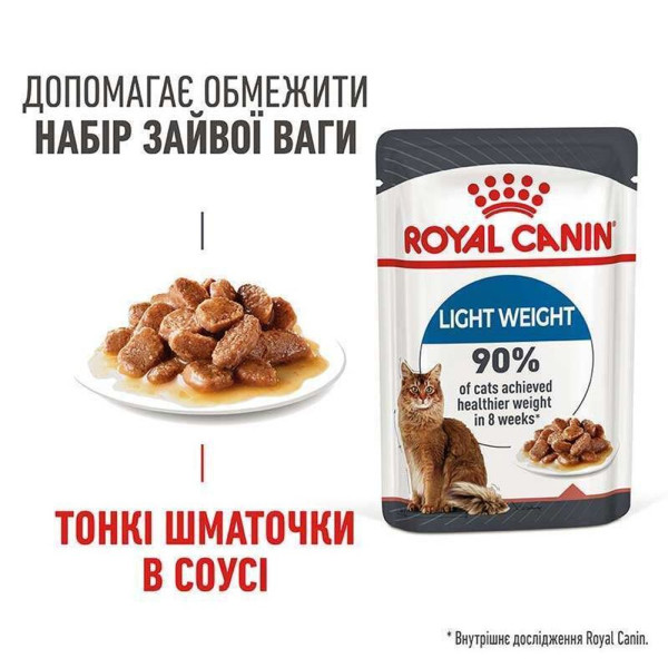 Royal Canin Light Weight Gravy вологий корм для котів 85 г (1 упак 12 шт) Royal Canin – купити зі знижкою %