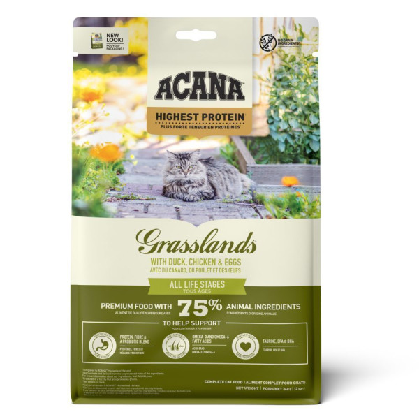 Acana Grasslands сухий корм для котів 4,5 кг - качка, курка та яйця Acana – купити зі знижкою %