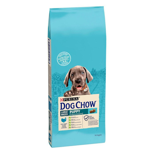 Сухий корм для цуценят та молодих собак великих порід Dog Chow Puppy Large Breed Turkey 14 кг (індичка) Dog Chow – купити зі знижкою %