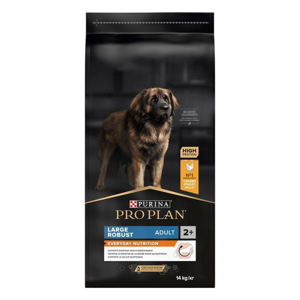 Сухой корм для собак Purina Pro Plan Large Robust Adult 14кг - домашняя птица Pro Plan – купить со скидкой