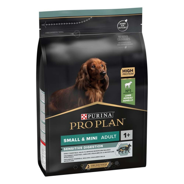 Сухой корм для собак Pro Plan Adult Small & Mini Sensitive Digestion 7 кг - ягнёнок Pro Plan – купить со скидкой