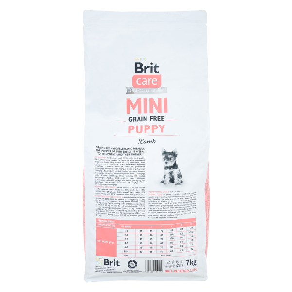 Brit Care Mini GF Puppy сухий корм для цуценят 7 кг - ягня Brit Care – купити зі знижкою %