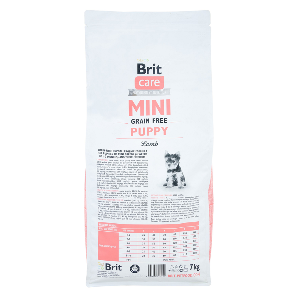 Brit Care Mini GF Puppy сухий корм для цуценят 7 кг - ягня Brit Care – купити зі знижкою %