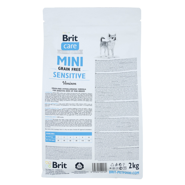 Brit Care Mini GF Sensitive сухий корм для собак 2 кг - оленина Brit Care – купити зі знижкою %