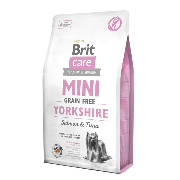 Brit Care Mini GF Yorkshire сухий корм для собак 2 кг - лосось та тунець Brit Care – купити зі знижкою %