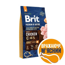 Brit Premium Dog Adult M сухий корм для собак 8 кг - курка