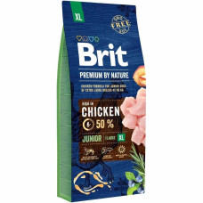 Brit Premium Dog Junior XL сухий корм для цуценят 15 кг - курка