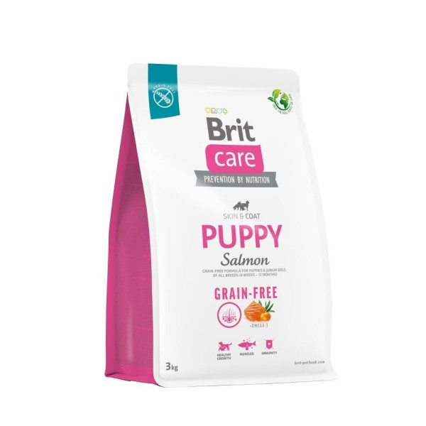 Brit Care Grain-Free Puppy сухий корм для цуценят 3 кг - лосось Brit Care – купити зі знижкою %