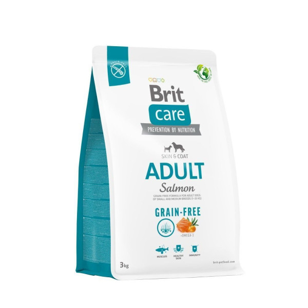 Brit Care Grain-free Adult сухий корм для собак 3 кг - лосось Brit Care – купити зі знижкою %