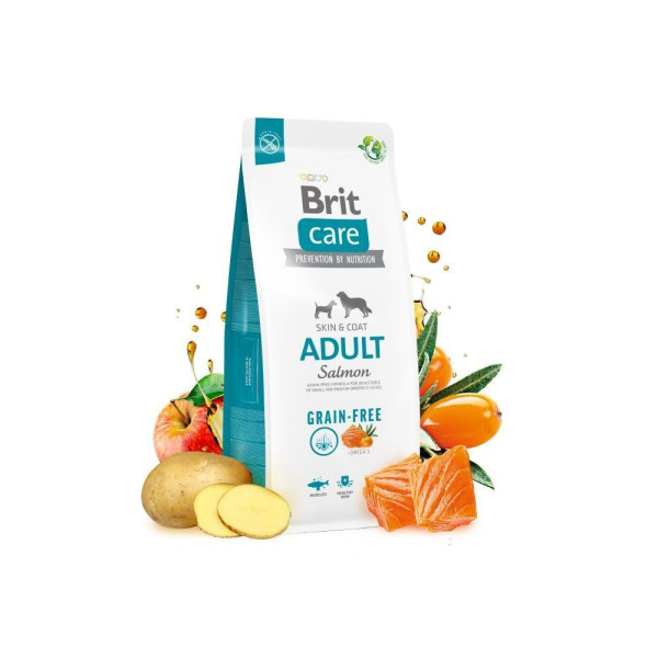 Brit Care Grain-free Adult сухий корм для собак 3 кг - лосось Brit Care – купити зі знижкою %