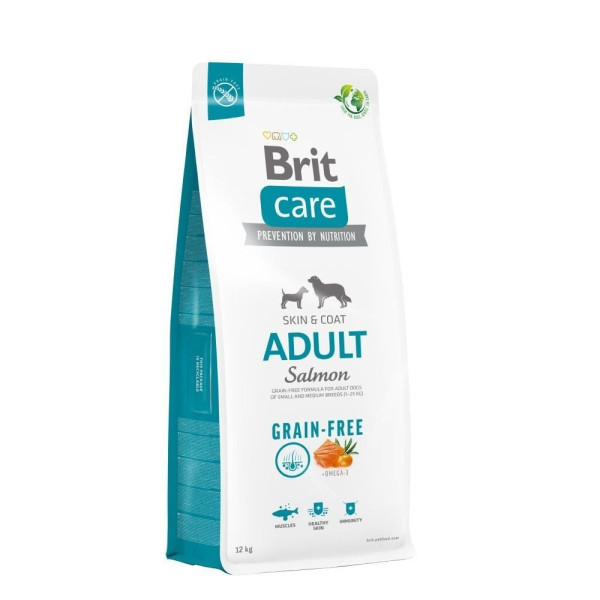 Brit Care Grain-free Adult сухий корм для собак 12 кг - лосось Brit Care – купити зі знижкою %