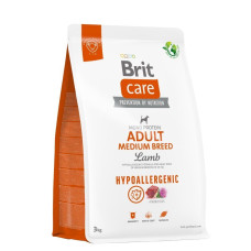 Brit Care Hypoallergenic Medium Breed Adult сухий корм для собак 3 кг - ягня