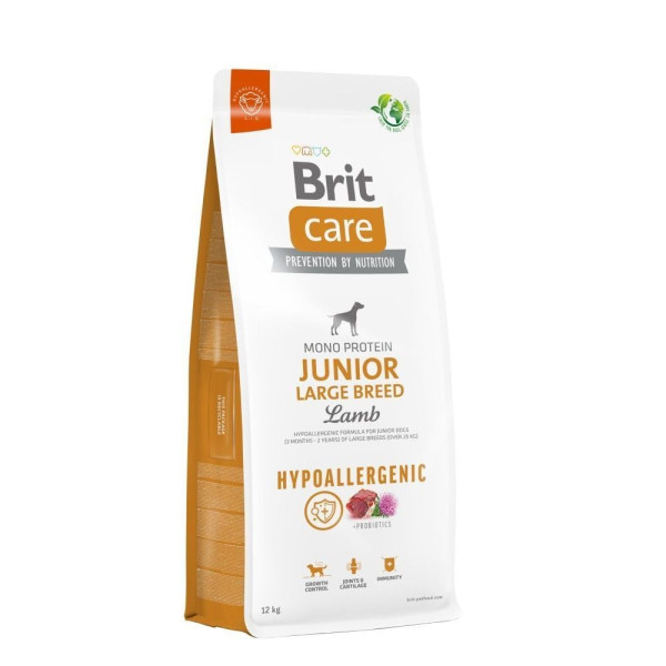 Brit Care Hypoallergenic Large Breed Junior сухий корм для собак 12 кг - ягня Brit Care – купити зі знижкою %