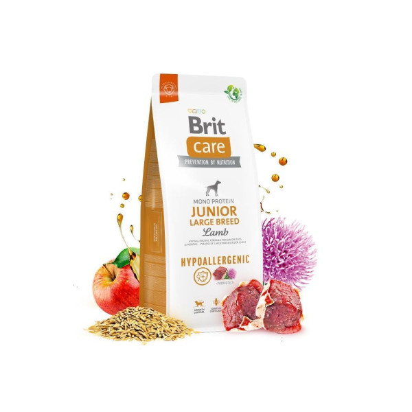 Brit Care Hypoallergenic Large Breed Junior сухий корм для собак 12 кг - ягня Brit Care – купити зі знижкою %