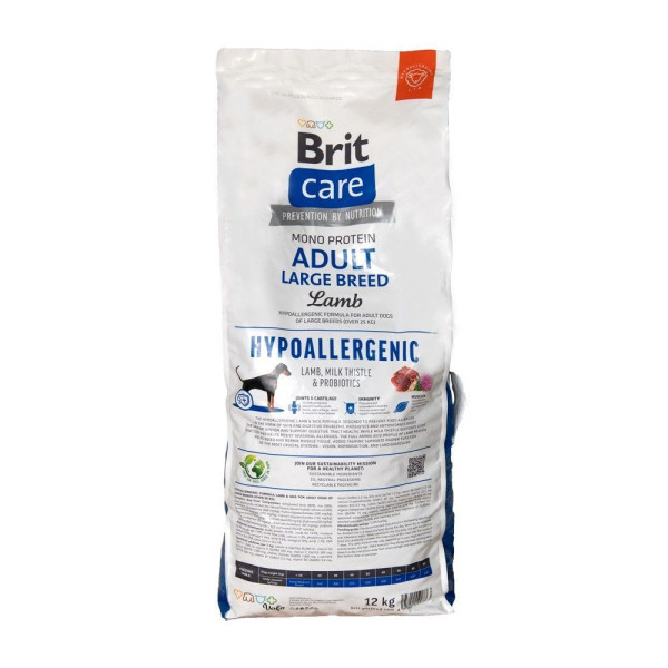 Brit Care Hypoallergenic Large Breed Adult сухий корм для собак 12 кг - ягня Brit Care – купити зі знижкою %