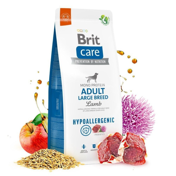 Brit Care Hypoallergenic Large Breed Adult сухий корм для собак 12 кг - ягня Brit Care – купити зі знижкою %
