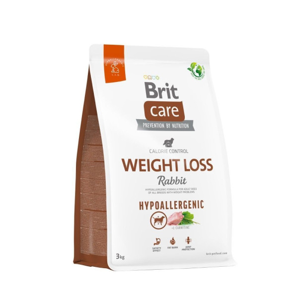 Brit Care Hypoallergenic Weight Loss сухий корм для собак 3 кг - кролик Brit Care – купити зі знижкою %