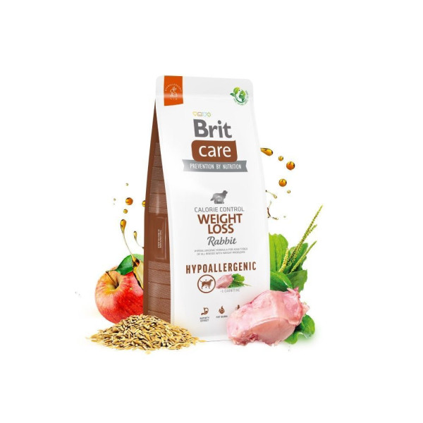 Brit Care Hypoallergenic Weight Loss сухий корм для собак 3 кг - кролик Brit Care – купити зі знижкою %