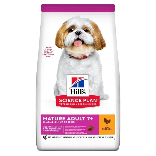 Сухой корм для собак Hill’s Science Plan Mature Adult 7+ Small&Mini 6 кг - курица Hills – купить со скидкой