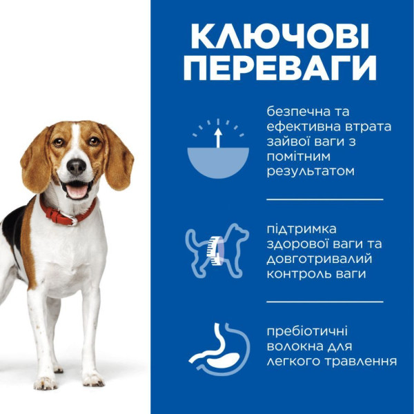 Сухой корм для собак Hill’s Science Plan Perfect Weight Medium Breed Adult 2 кг - курица Hills – купить со скидкой
