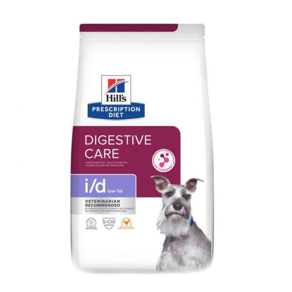 Сухой корм для собак Hill’s Prescription Diet i/d Low Fat 1,5 кг - курица и индейка Hills – купить со скидкой