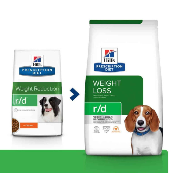 Сухой корм для собак Hill's Prescription Diet r/d 1,5 кг - курица Hills – купить со скидкой