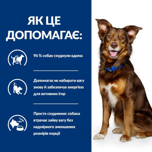 Сухой корм для собак Hill's Prescription Diet Metabolic 1,5 кг - курица Hills – купить со скидкой