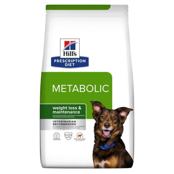 Сухой корм для собак Hill’s Prescription Diet Metabolic 1,5 кг - ягненок и рис Hills – купить со скидкой