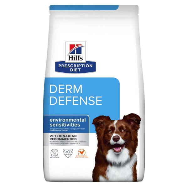 Сухой корм для собак Hill’s Prescription Diet Derm Defense 1,5 кг - курица Hills – купить со скидкой
