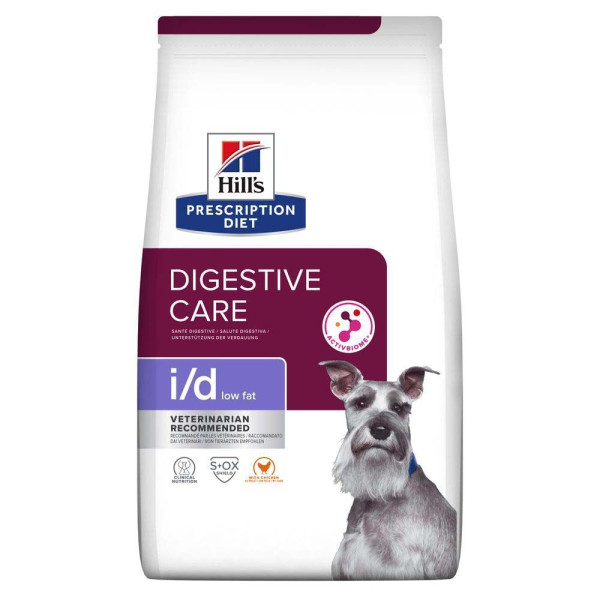 Сухой корм для собак Hill’s Prescription Diet i/d Low Fat 12 кг - курица Hills – купить со скидкой