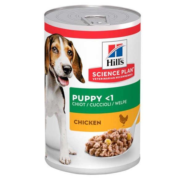 Влажный корм для щенков Hill's Science Plan Puppy 370 г -12 шт упаковка - курица Hills – купить со скидкой