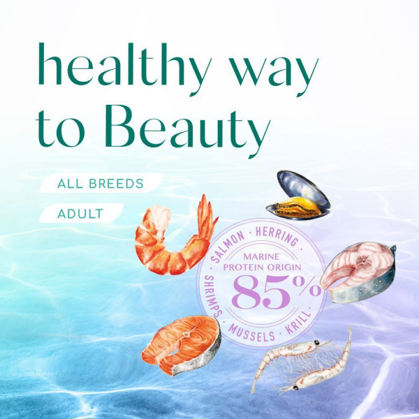 Сухий корм для собак усіх порід Optimeal Beauty Harmony із заспокійливим ефектом 4 кг (морепродукти) Optimeal Beauty – купити зі знижкою %
